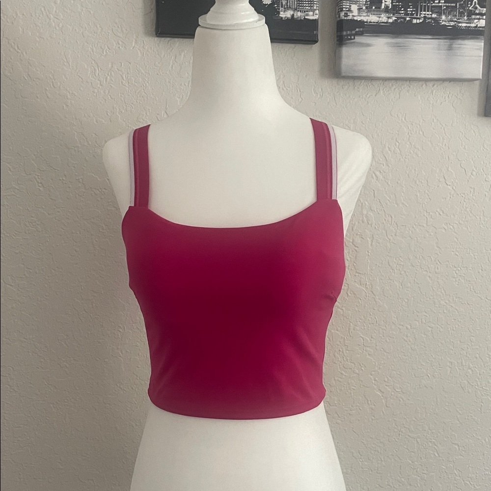 Lululemon adjustable strap Pink Crop Top